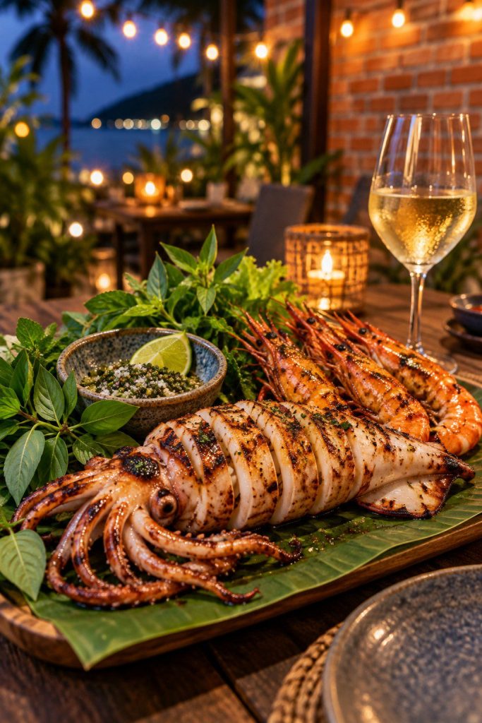 Grilled Phu Quoc seafood